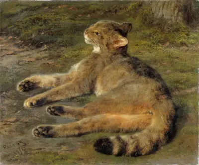 Wildkatze von Rosa Bonheur