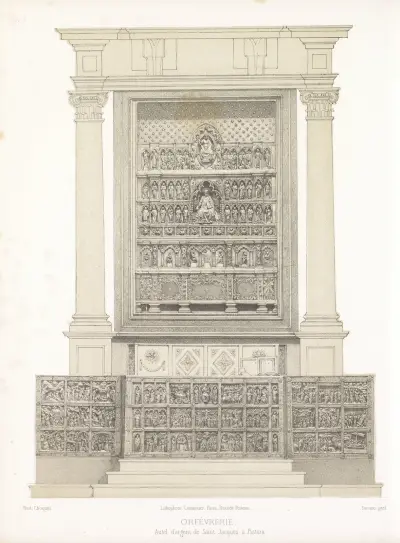 Silveraltaret i Sankt Jakob i Pistoia av Joseph Rose Lemercier