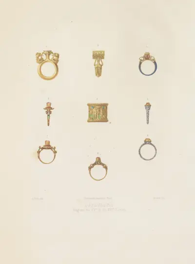 Bagues du XVe et du XVIe siècle av Joseph Rose Lemercier