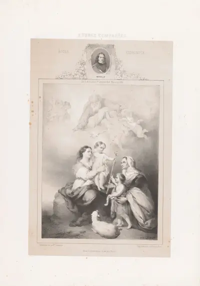 Bartolomé Esteban Murillo – Spanska skolan av Joseph Rose Lemercier