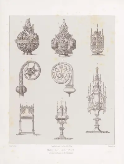Encensoirs, Crosses, Montrances av Joseph Rose Lemercier