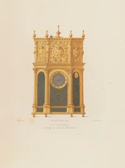 Horloge de table du XVIe siècle av Joseph Rose Lemercier