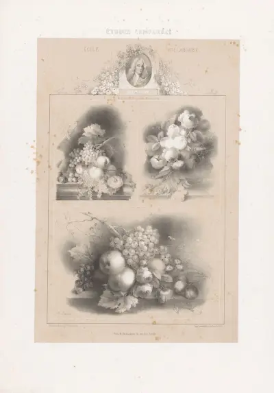 Jan van Huysum – École Hollandaise av Joseph Rose Lemercier