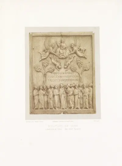 Kristi himmelsfärd – bysantinsk relief av Joseph Rose Lemercier