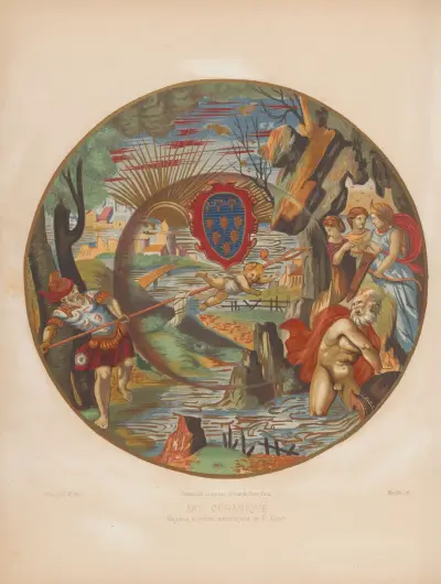 Majolica à reflets métalliques de F. Xanto av Joseph Rose Lemercier