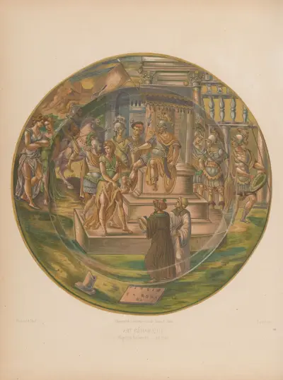 Majolica Italienne, un plat av Joseph Rose Lemercier