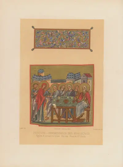 Miniatures tirées d’un manuscrit de la Bibliothèque de St. Marc, 1859 – nr 2 av Joseph Rose Lemercier