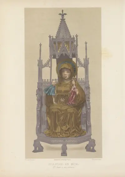 Sankta Anna och hennes barn av Joseph Rose Lemercier