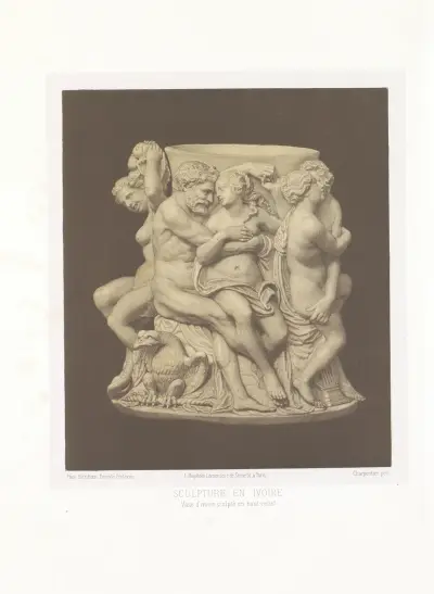 Elfenbensvas, skulpterad av Joseph Rose Lemercier