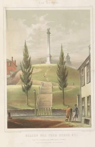 Beacon Hill from Derne St. av John Rubens Smith