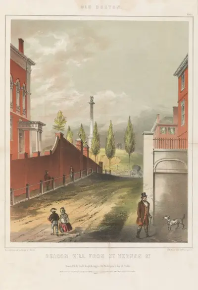Beacon Hill from Mt. Vernon St. av John Rubens Smith