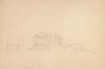 Bowling Green – Custom House – formerly Government House, 1809 – nr 2 av John Rubens Smith