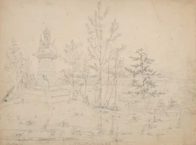 Cadet Monument on the German Flats av John Rubens Smith