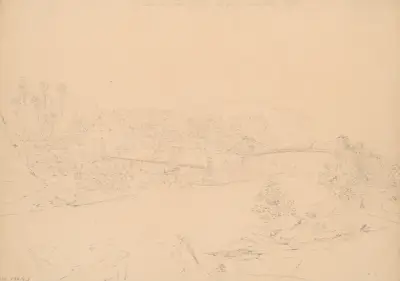 Draw bridge over Potomac at George Town, D.C. av John Rubens Smith