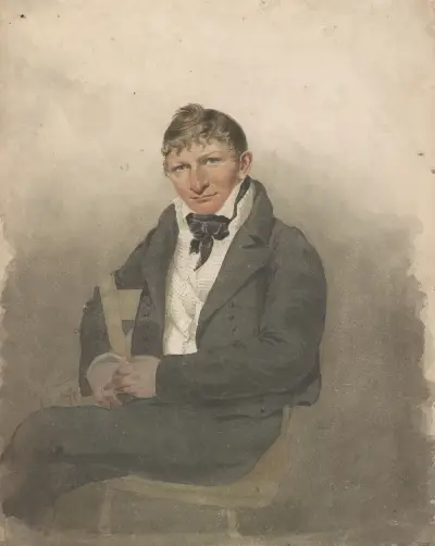 John Rubens Smith, self-portrait av John Rubens Smith