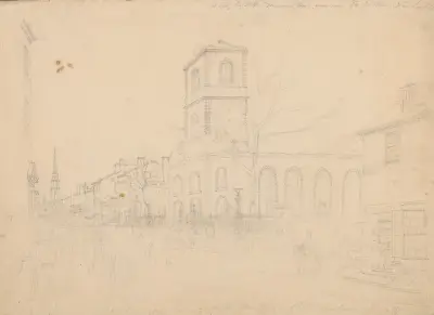 Č. 1, jitro po požáru, kaple sv. Jiří, Beekman St., N.Y., John Rubens Smith