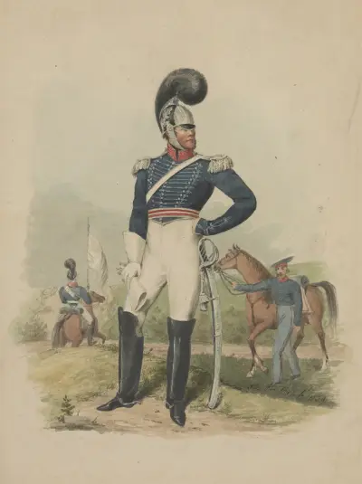 Officer från första truppen, Philadelphia, frontalt av John Rubens Smith