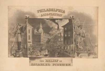 Philadelphia Association for the Relief of Disabled Firemen, 1830 – nr 1 av John Rubens Smith