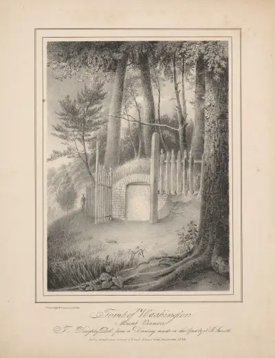 Washingtons grav, Mount Vernon av John Rubens Smith