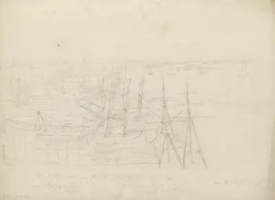 Vy över Philadelphia från toppen av Great Ship House av John Rubens Smith