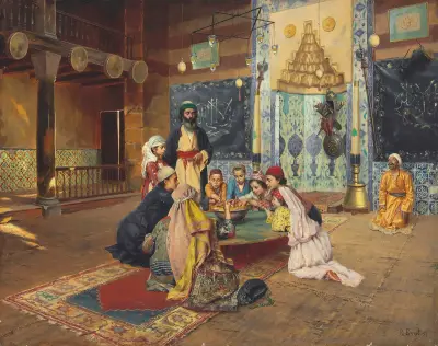 La Charité chez les derviches à Scutari av Rudolf Ernst