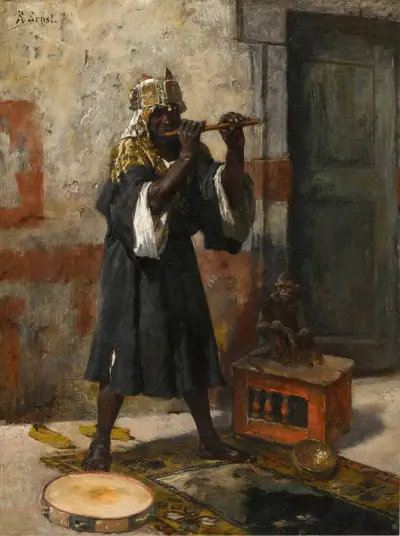 Der Flötenspieler von Rudolf Ernst