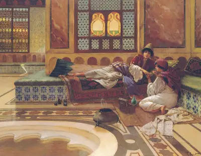 Die Maniküre von Rudolf Ernst