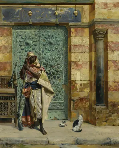 The Nubian Guard av Rudolf Ernst
