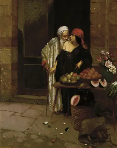 The Orange Seller av Rudolf Ernst