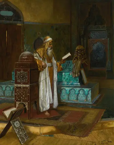 The Tomb Of Sultan Mehmet I av Rudolf Ernst