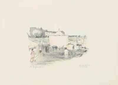 Rummelplatz vid Weddinger 1910 (Om Berlin) av Rudolf Grossmann