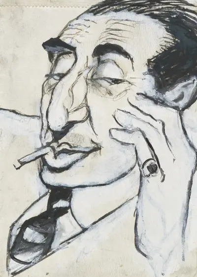 Alfred Flechtheim av Rudolf Grossmann