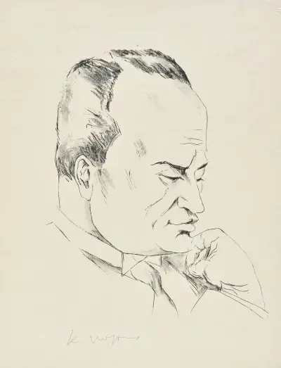 Benito Mussolini av Rudolf Grossmann