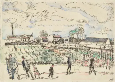 Berlins förstad Machnow av Rudolf Grossmann