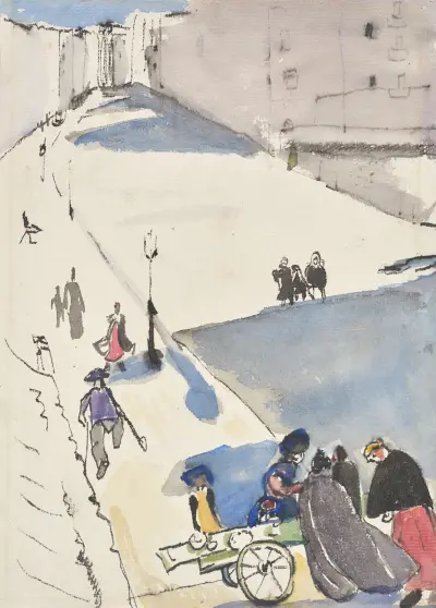 Hard Shadows on the Street av Rudolf Grossmann