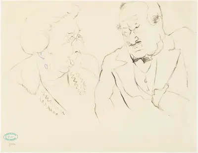 Hermine Feist-Wollheim and Marczell von Nêmes av Rudolf Grossmann