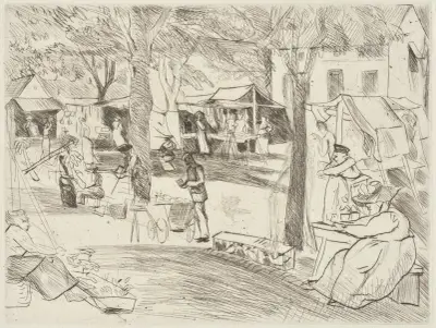 Jahrmarkt av Rudolf Grossmann