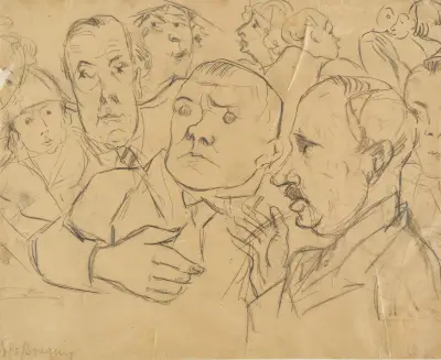 Max Beckmann in Company av Rudolf Grossmann