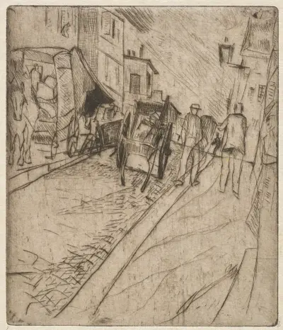 Ulice v Montmartru, Rudolf Grossmann