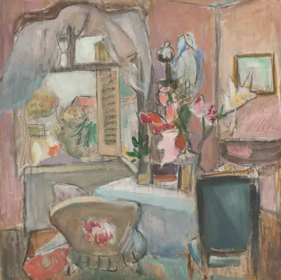 Tisch am Fenster av Rudolf Grossmann
