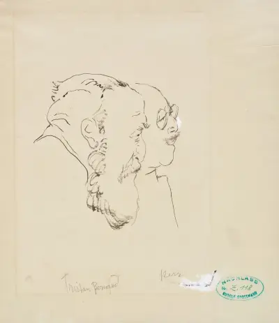 Tristan Bernhard , Alfred Kerr av Rudolf Grossmann