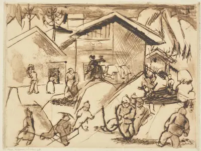 Vinter i Partenkirchen av Rudolf Grossmann