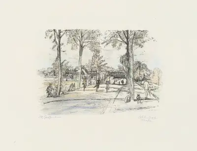 Zehlendorfer Strasse (Utanför Berlin) av Rudolf Grossmann