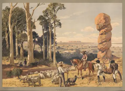 Weltverkehr – Australisches Landschaft av Rudolf Hellgrewe