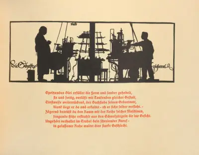 Die Schriftgiesserei im Schattenbild Pl.11 av Rudolf Koch