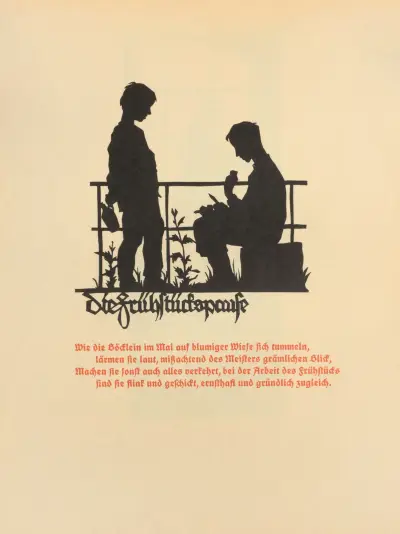 Die Schriftgiesserei im Schattenbild Pl.14 av Rudolf Koch