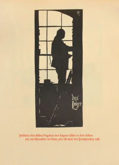Die Schriftgiesserei im Schattenbild Pl.15 av Rudolf Koch