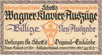 Schotts Wagner Klavier-Auszüge av Rudolf Koch