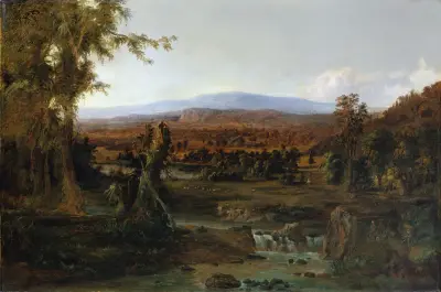 Landscape with Shepherd av Robert S. Duncanson