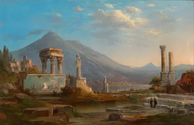 Vesuv und Pompeji von Robert S. Duncanson